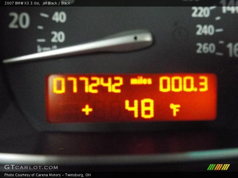 Jet Black / Black 2007 BMW X3 3.0si