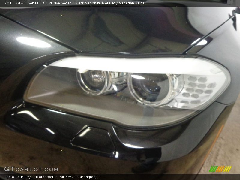 Black Sapphire Metallic / Venetian Beige 2011 BMW 5 Series 535i xDrive Sedan