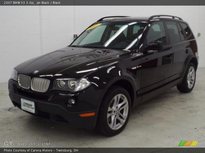 Jet Black / Black 2007 BMW X3 3.0si