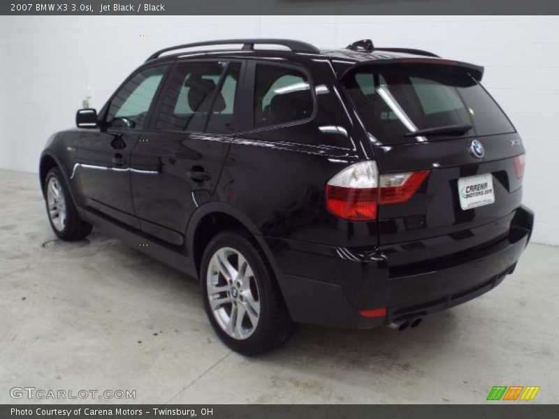 Jet Black / Black 2007 BMW X3 3.0si