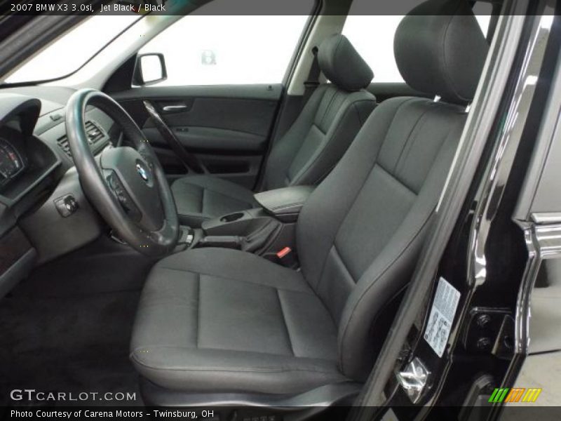 Jet Black / Black 2007 BMW X3 3.0si