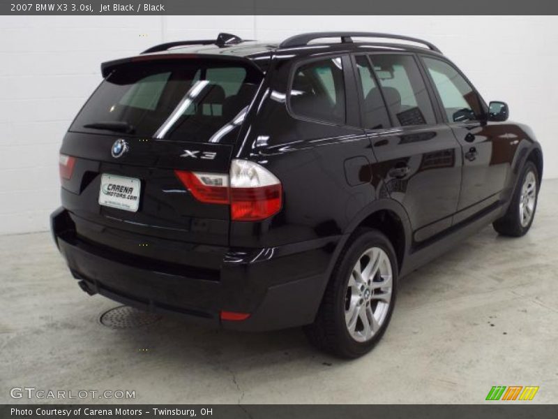 Jet Black / Black 2007 BMW X3 3.0si