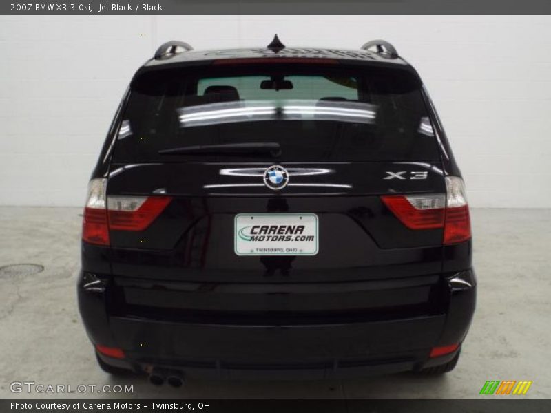 Jet Black / Black 2007 BMW X3 3.0si