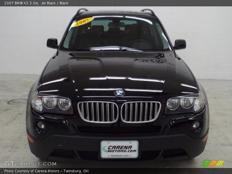 Jet Black / Black 2007 BMW X3 3.0si