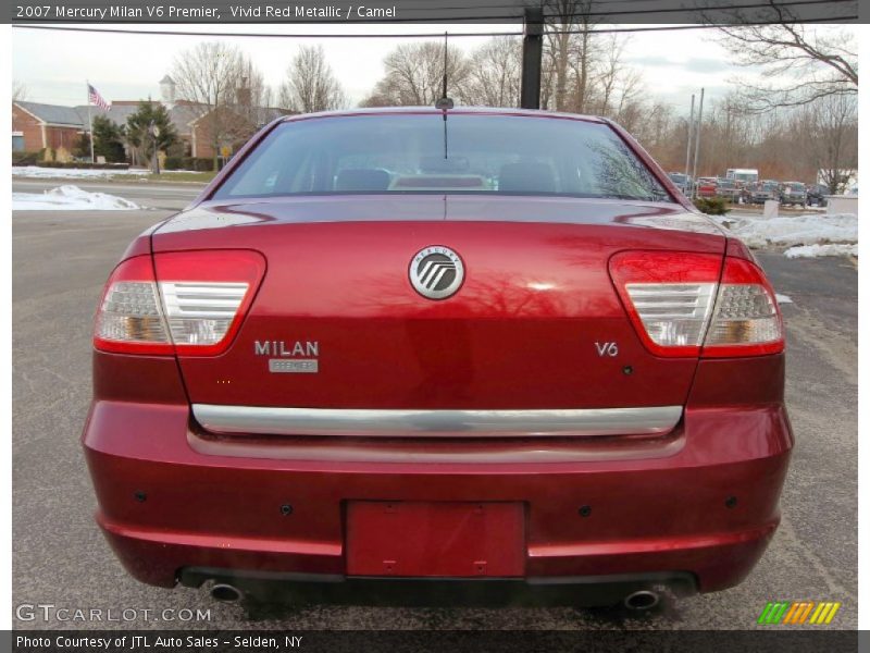 Vivid Red Metallic / Camel 2007 Mercury Milan V6 Premier