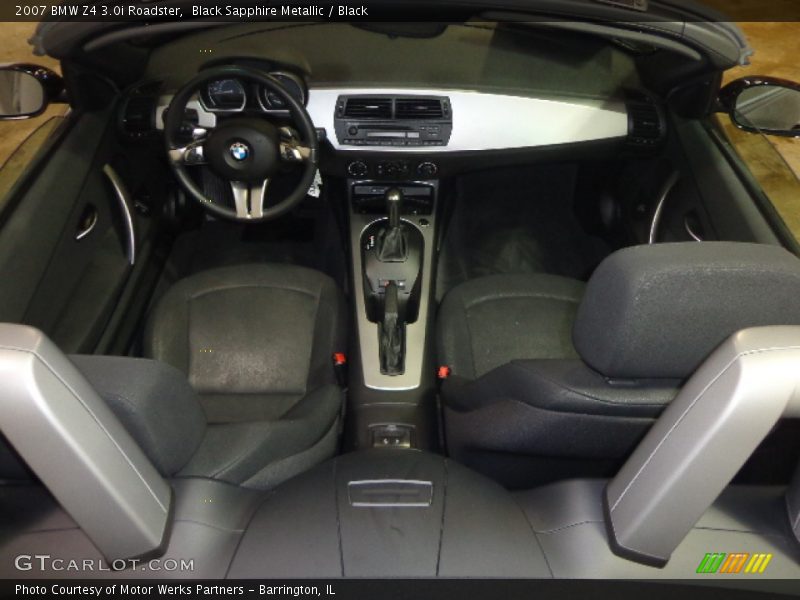 Black Sapphire Metallic / Black 2007 BMW Z4 3.0i Roadster