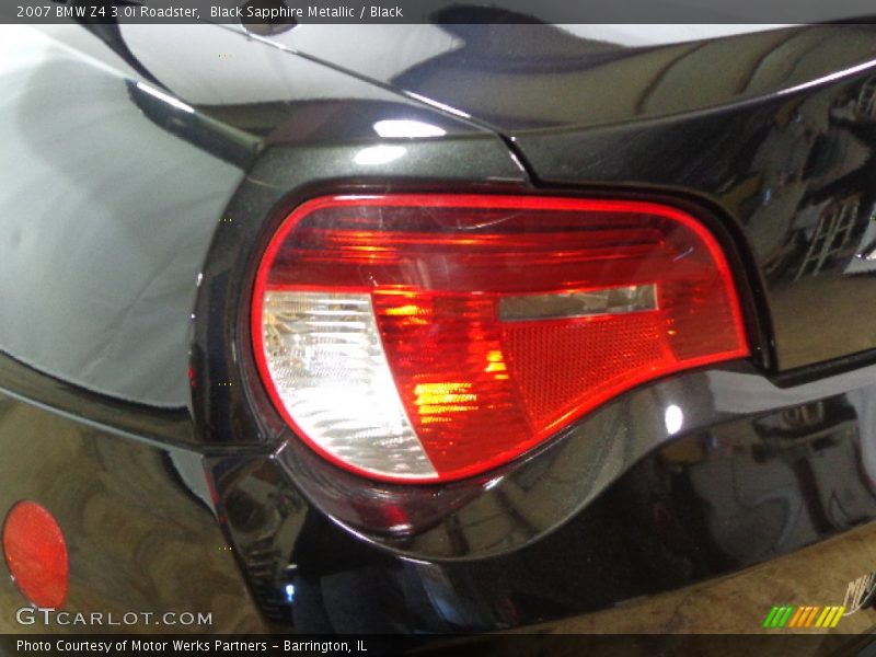 Black Sapphire Metallic / Black 2007 BMW Z4 3.0i Roadster