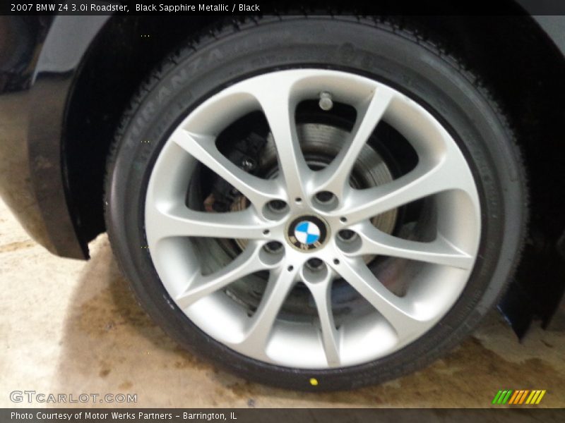 Black Sapphire Metallic / Black 2007 BMW Z4 3.0i Roadster