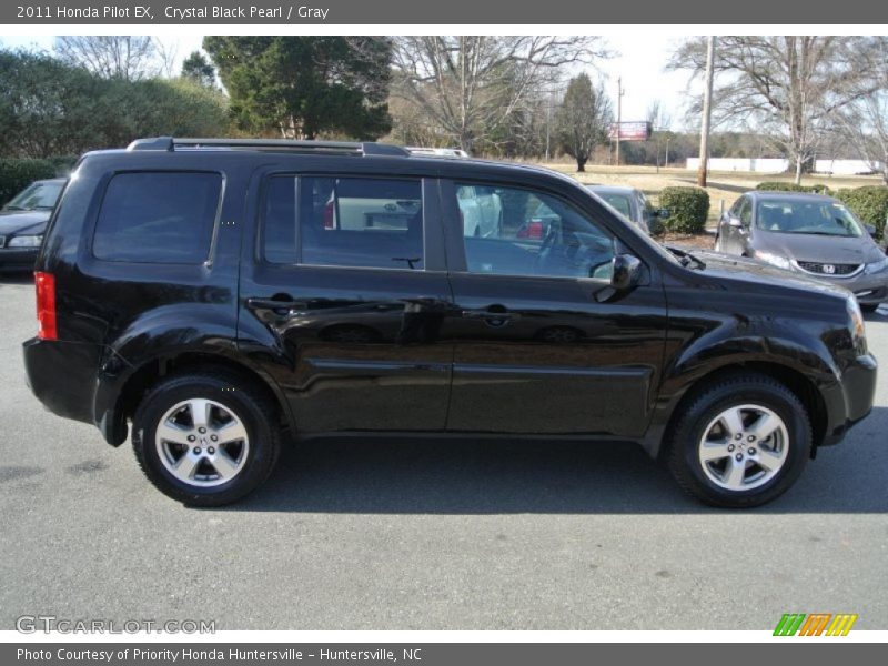 Crystal Black Pearl / Gray 2011 Honda Pilot EX