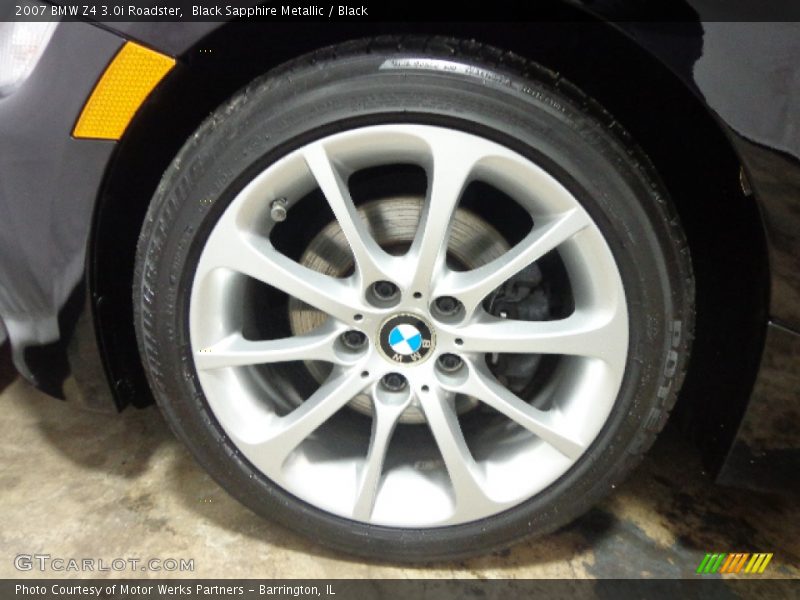 Black Sapphire Metallic / Black 2007 BMW Z4 3.0i Roadster