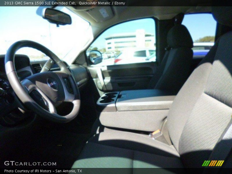 Quicksilver Metallic / Ebony 2013 GMC Sierra 1500 SLE Extended Cab
