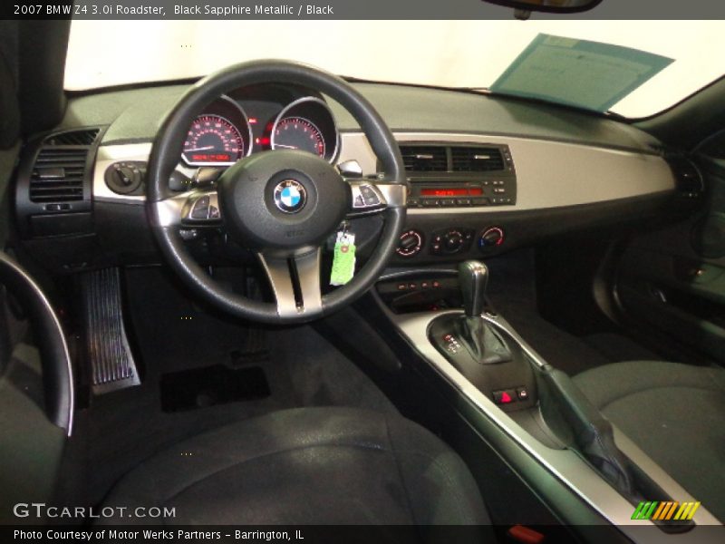 Black Sapphire Metallic / Black 2007 BMW Z4 3.0i Roadster