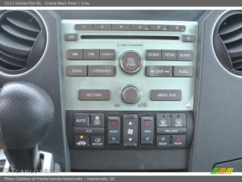 Crystal Black Pearl / Gray 2011 Honda Pilot EX