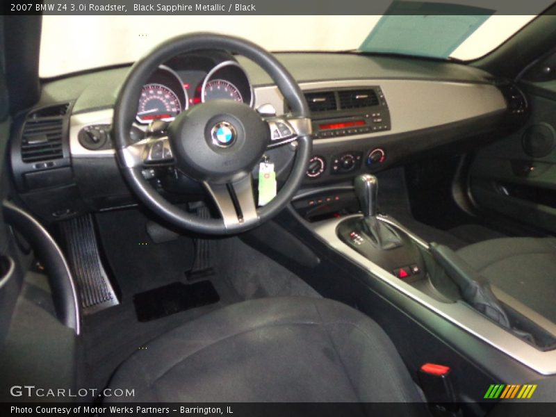 Black Sapphire Metallic / Black 2007 BMW Z4 3.0i Roadster
