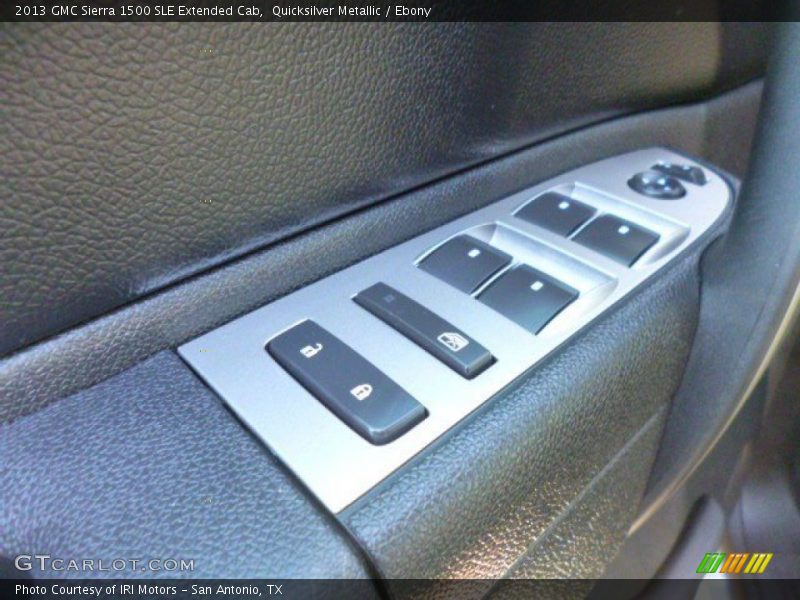 Quicksilver Metallic / Ebony 2013 GMC Sierra 1500 SLE Extended Cab