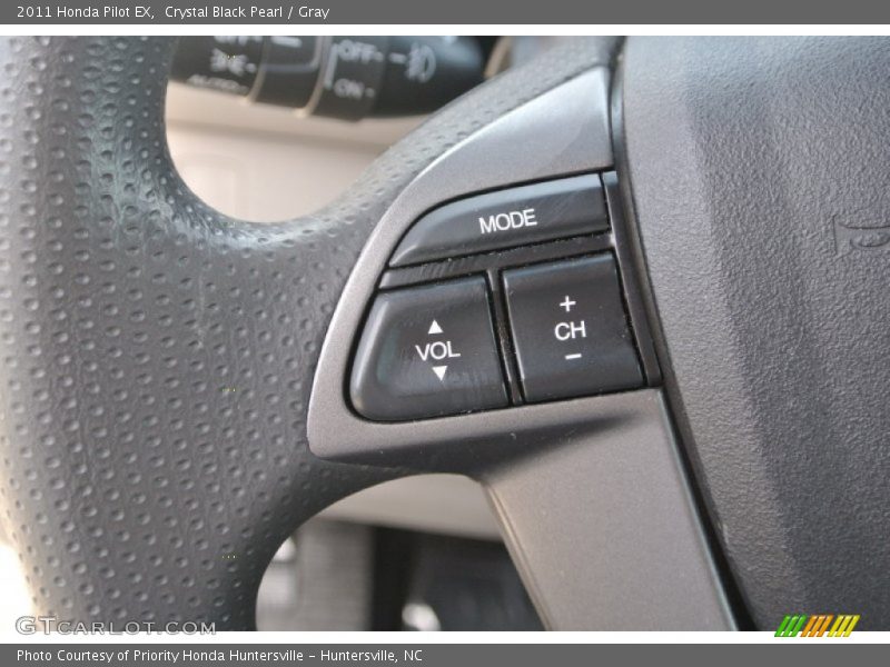 Crystal Black Pearl / Gray 2011 Honda Pilot EX