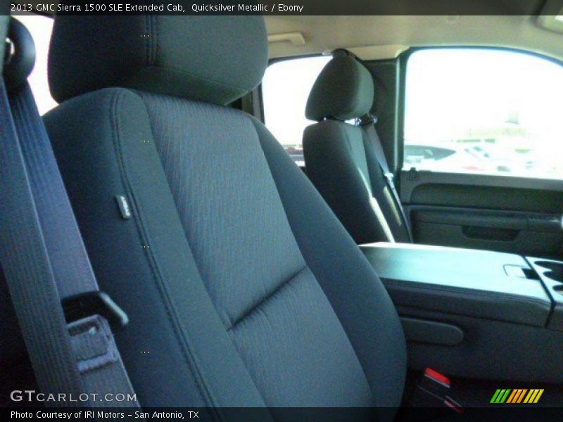 Quicksilver Metallic / Ebony 2013 GMC Sierra 1500 SLE Extended Cab