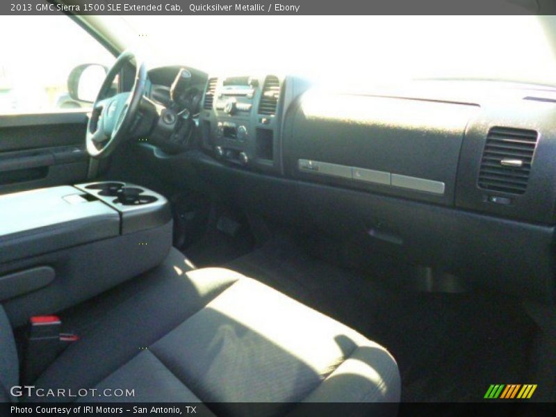 Quicksilver Metallic / Ebony 2013 GMC Sierra 1500 SLE Extended Cab