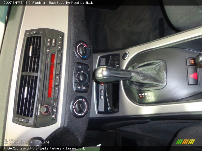 Black Sapphire Metallic / Black 2007 BMW Z4 3.0i Roadster