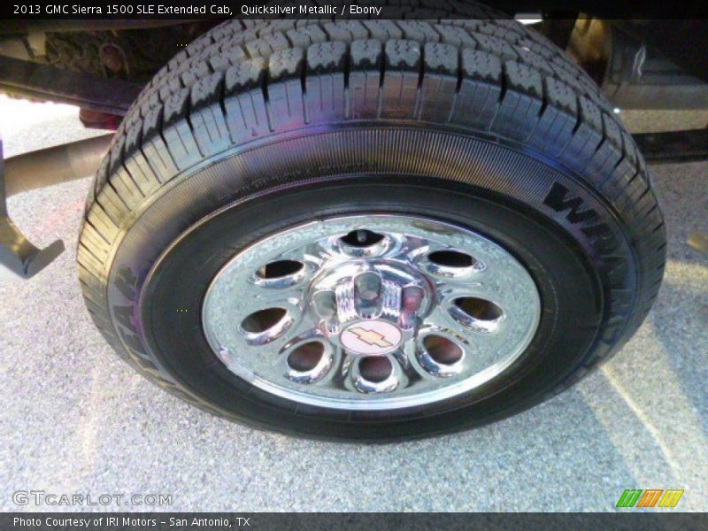 Quicksilver Metallic / Ebony 2013 GMC Sierra 1500 SLE Extended Cab