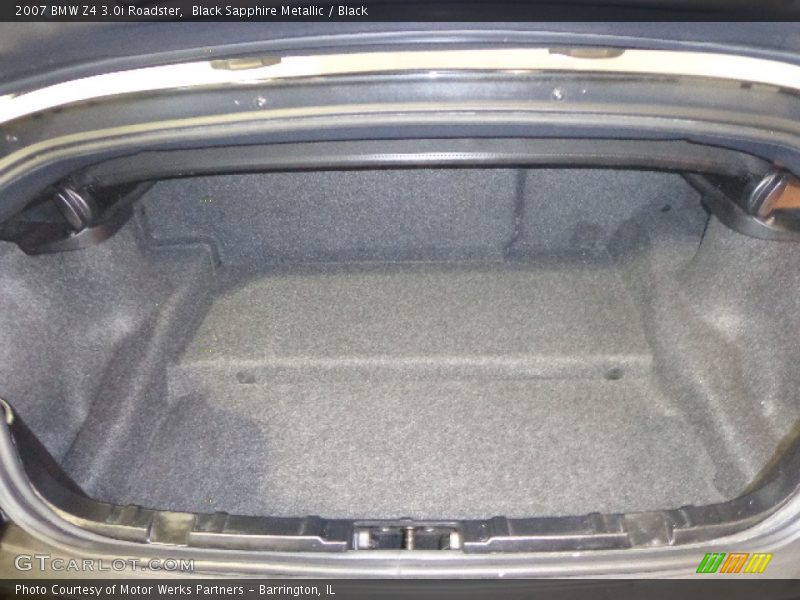 Black Sapphire Metallic / Black 2007 BMW Z4 3.0i Roadster