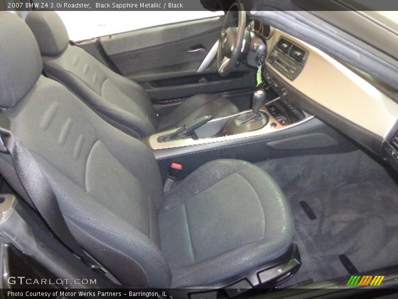 Black Sapphire Metallic / Black 2007 BMW Z4 3.0i Roadster