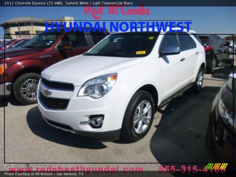 Summit White / Light Titanium/Jet Black 2012 Chevrolet Equinox LTZ AWD