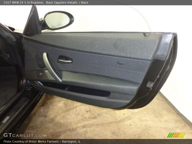 Black Sapphire Metallic / Black 2007 BMW Z4 3.0i Roadster
