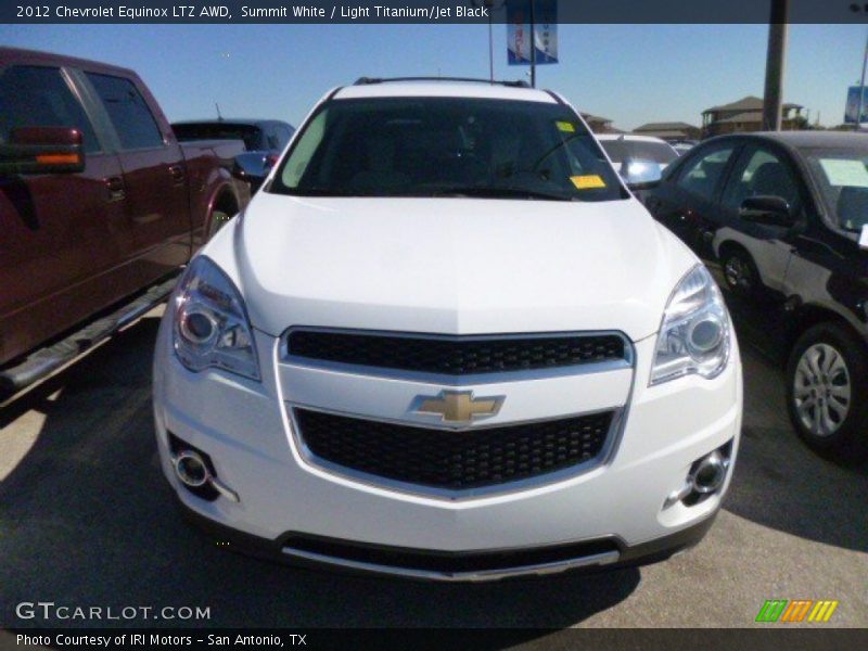 Summit White / Light Titanium/Jet Black 2012 Chevrolet Equinox LTZ AWD