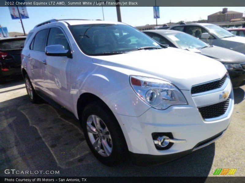 Summit White / Light Titanium/Jet Black 2012 Chevrolet Equinox LTZ AWD