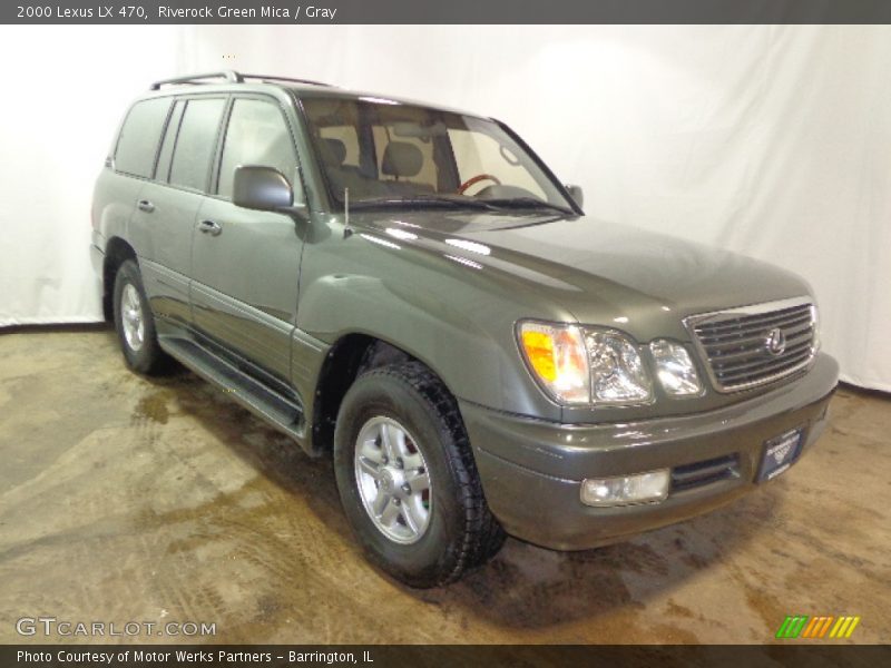 Riverock Green Mica / Gray 2000 Lexus LX 470