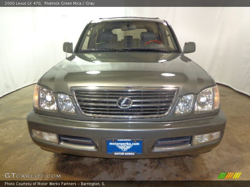 Riverock Green Mica / Gray 2000 Lexus LX 470