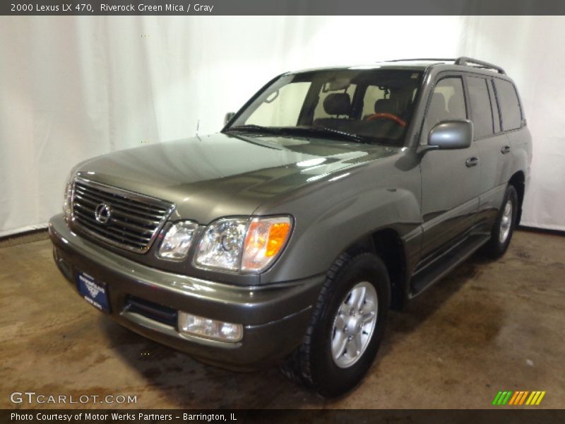 Riverock Green Mica / Gray 2000 Lexus LX 470