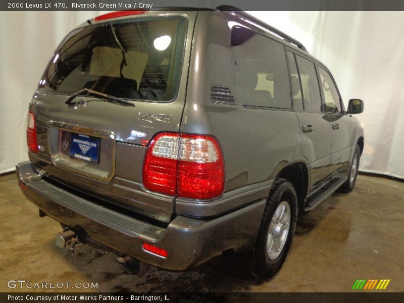 Riverock Green Mica / Gray 2000 Lexus LX 470