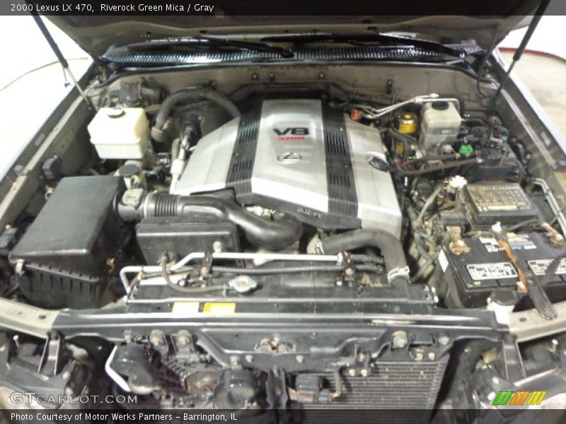 Riverock Green Mica / Gray 2000 Lexus LX 470