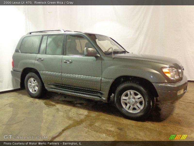 Riverock Green Mica / Gray 2000 Lexus LX 470