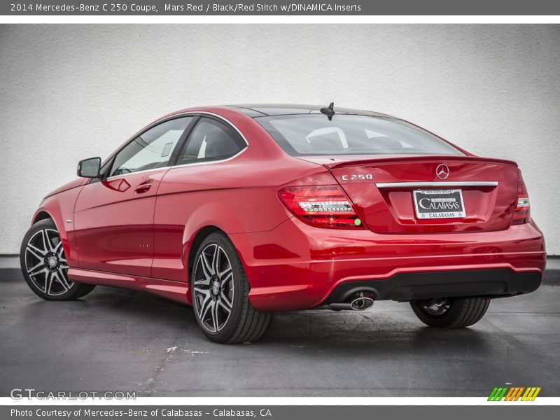 Mars Red / Black/Red Stitch w/DINAMICA Inserts 2014 Mercedes-Benz C 250 Coupe