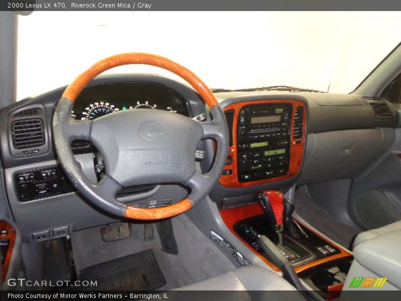 Riverock Green Mica / Gray 2000 Lexus LX 470