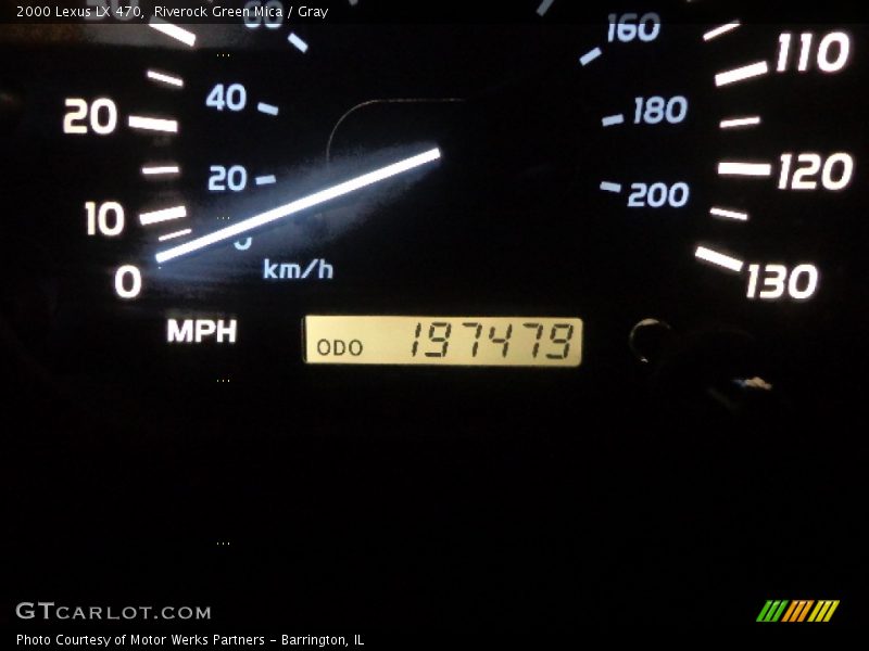 Riverock Green Mica / Gray 2000 Lexus LX 470