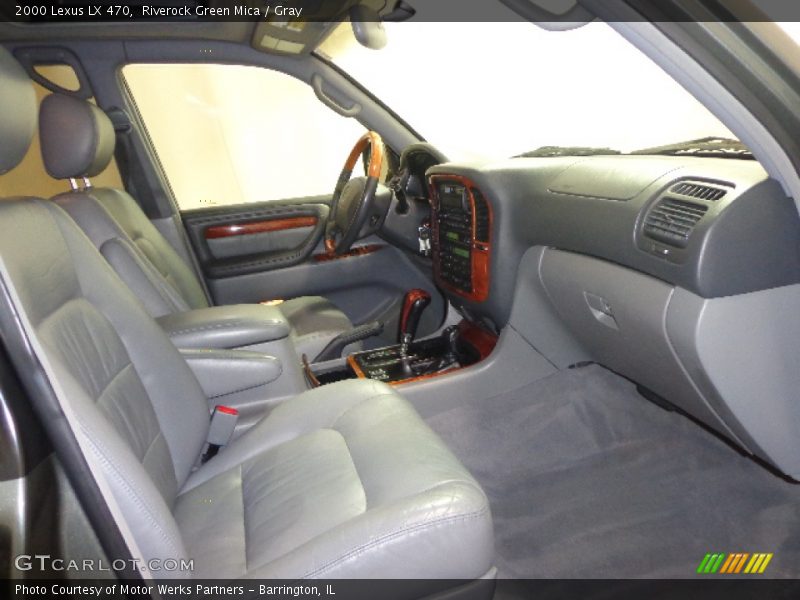 Riverock Green Mica / Gray 2000 Lexus LX 470