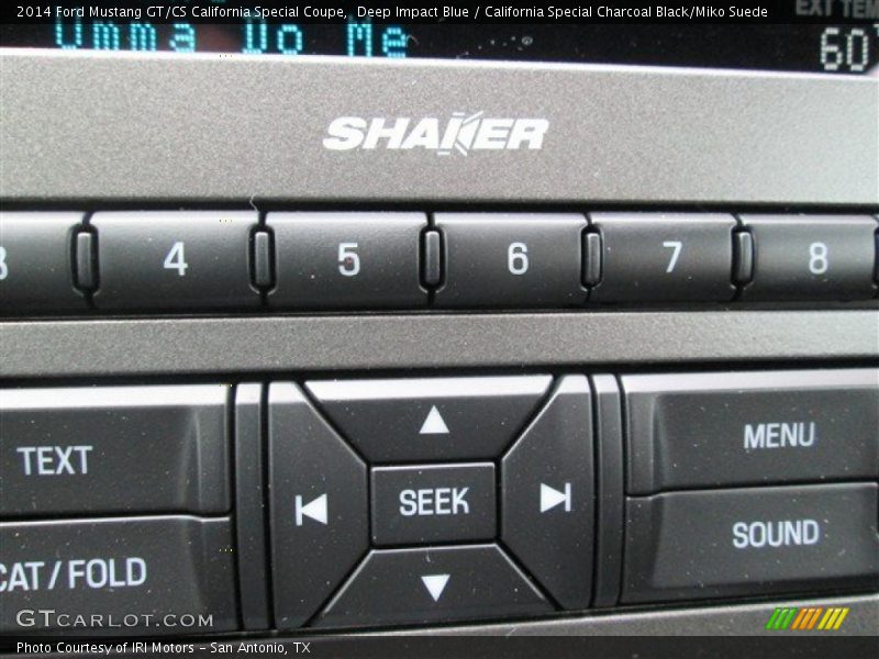 Deep Impact Blue / California Special Charcoal Black/Miko Suede 2014 Ford Mustang GT/CS California Special Coupe