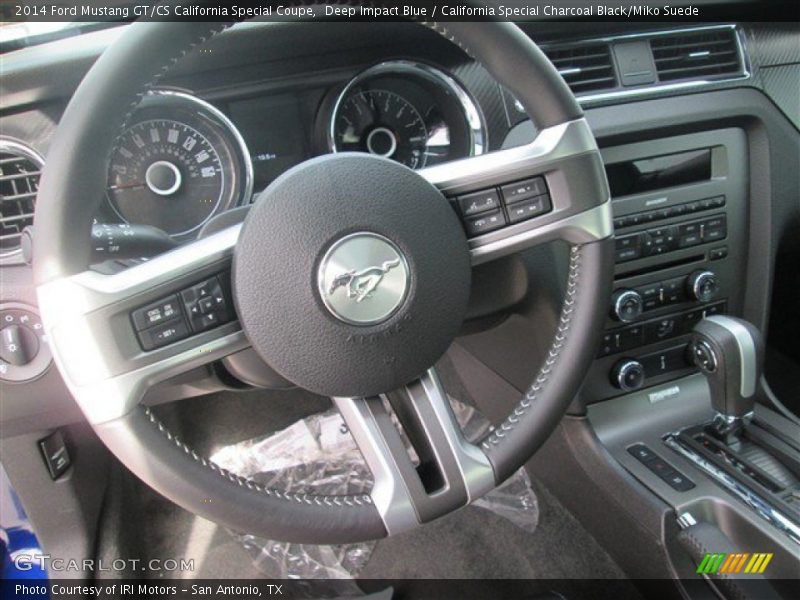 Deep Impact Blue / California Special Charcoal Black/Miko Suede 2014 Ford Mustang GT/CS California Special Coupe