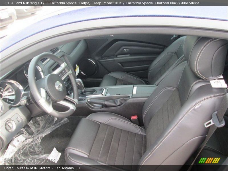 Deep Impact Blue / California Special Charcoal Black/Miko Suede 2014 Ford Mustang GT/CS California Special Coupe