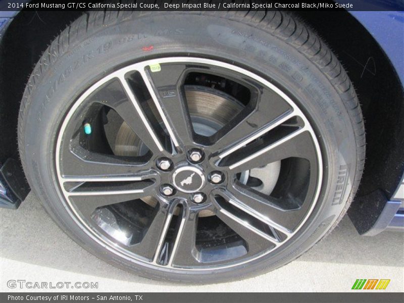 Deep Impact Blue / California Special Charcoal Black/Miko Suede 2014 Ford Mustang GT/CS California Special Coupe