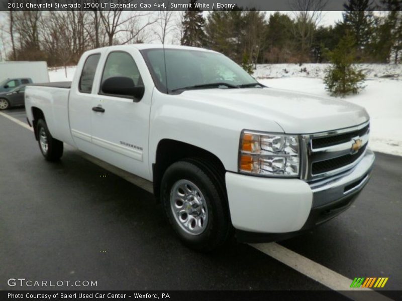 Summit White / Ebony 2010 Chevrolet Silverado 1500 LT Extended Cab 4x4