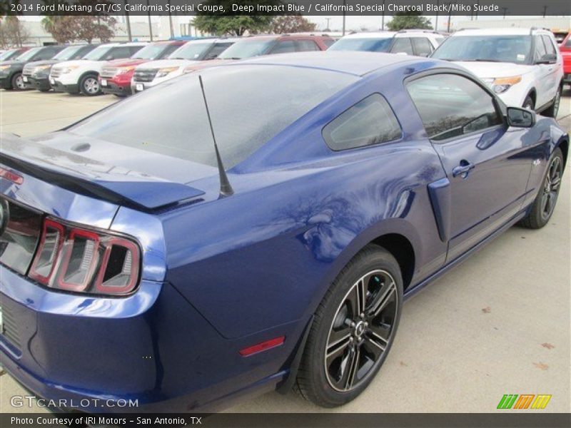 Deep Impact Blue / California Special Charcoal Black/Miko Suede 2014 Ford Mustang GT/CS California Special Coupe