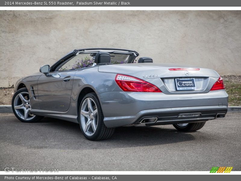 Paladium Silver Metallic / Black 2014 Mercedes-Benz SL 550 Roadster