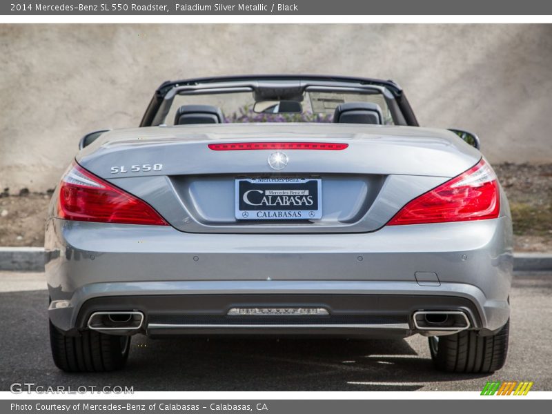 Paladium Silver Metallic / Black 2014 Mercedes-Benz SL 550 Roadster