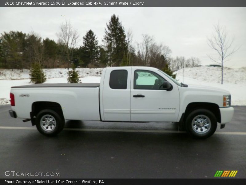 Summit White / Ebony 2010 Chevrolet Silverado 1500 LT Extended Cab 4x4