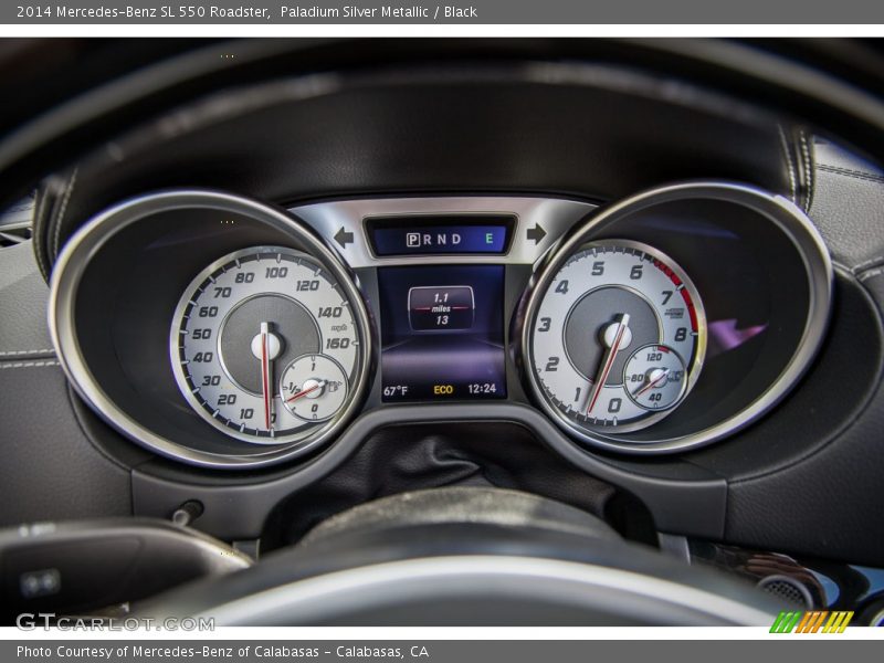 Paladium Silver Metallic / Black 2014 Mercedes-Benz SL 550 Roadster